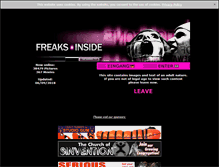 Tablet Screenshot of freaksinside.com
